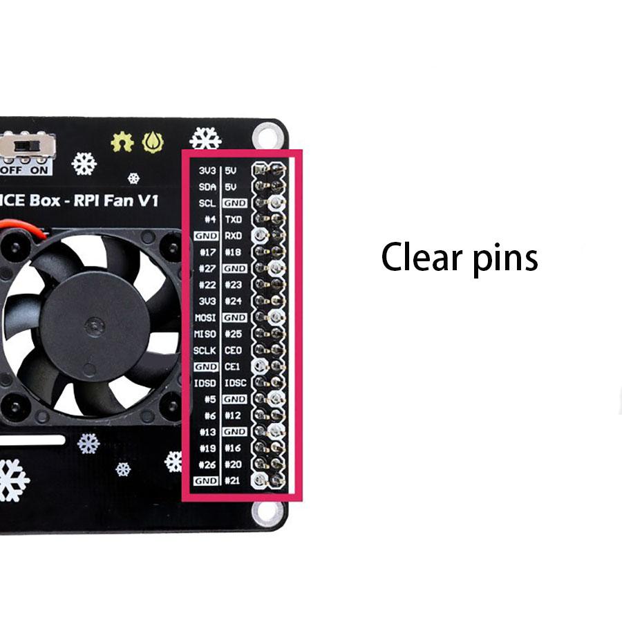 Корпус Плата расширения Радиатор с охлаждающим вентилятором для платы Raspberry Pi 4B/3B+/3B