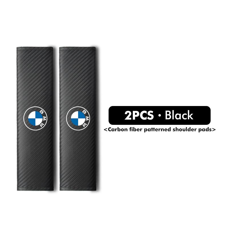 Car Seat Belt Carbon Safety Shoulder Cover Protection Padding For BMW 1 3 5 7 Series M F01 F20 F10 F13 E52 E53 E60 E93 blcp03