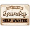 Hisun Tin Sign HD Tin Sign Vintage Laundry Room Decor Retro Metal Tin Sign Set for Home Wall Decor