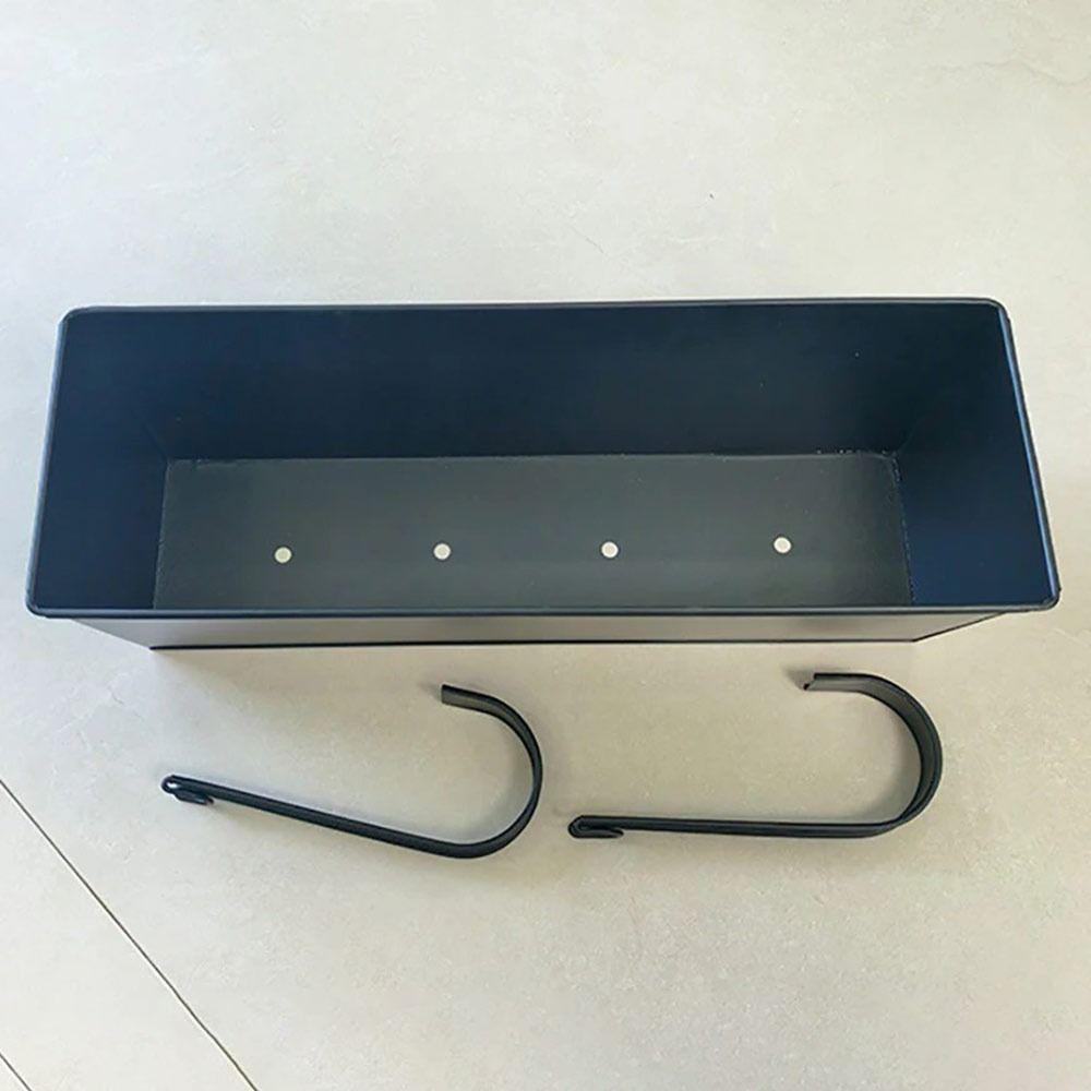 Iron Hanging Flower Pots Weather-Resistant Modern Boho Planter New Wall Mount Window Box