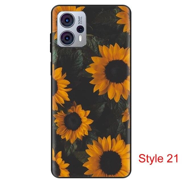 Чехол для Motorola Moto G23, пылезащитный черный чехол, силиконовый чехол 6,5 дюймов для MotoG23, противоударный мягкий бампер из ТПУ, полная защитная сумка