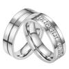 Stylish New Titanium Steel Diamond Couple Ring