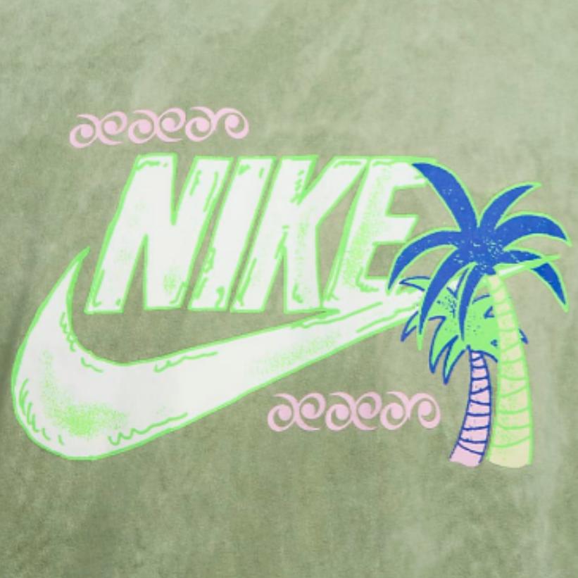 Nike Мужская футболка с коротким рукавом и логотипом Alphabet Matcha FB9789-386