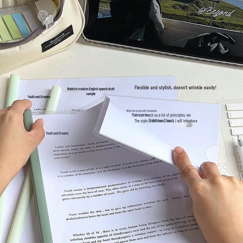 Папка-регистратор А4 утолщенная - Обложка для архива и отчетов с выдвижным рычажным механизмом, Офисные принадлежности с кольцевым механизмом