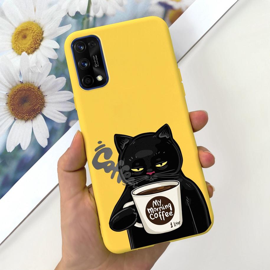 For Realme 7 5G Case RMX2111 Cover New Fashion Flower Girls Painted Funda Soft TPU Cases For Realme 7 Pro Realme7 RMX2155 Bumper