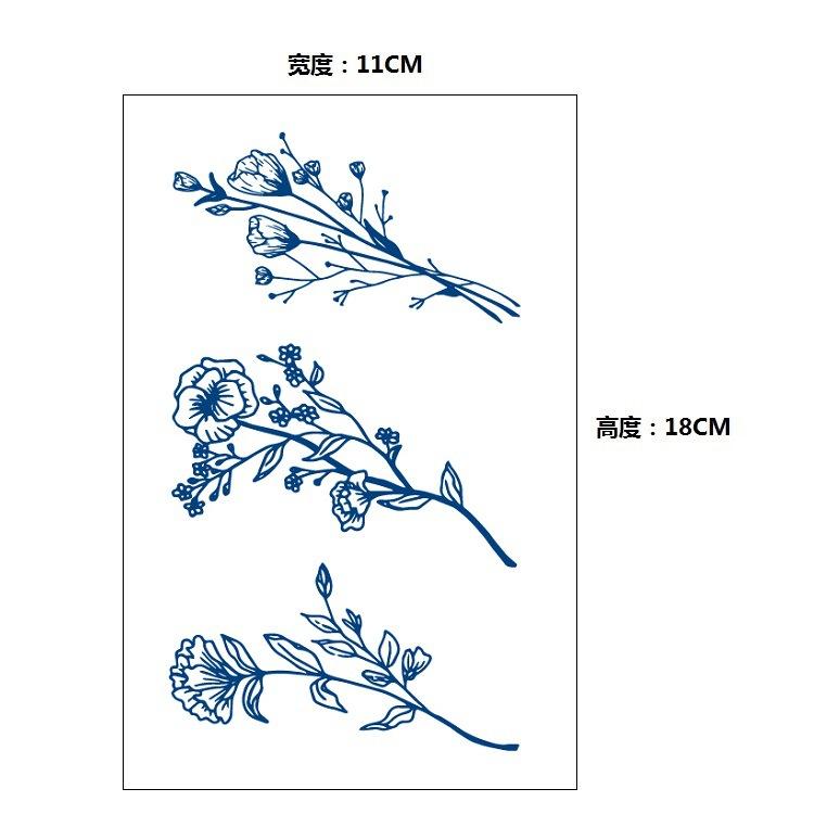 Xinyao Herbal Постепенное изменение Интернет-знаменитости Не отражают свет в течение длительного времени Не отваливаются Водонепроницаемая наклейка для татуировки Наклейка