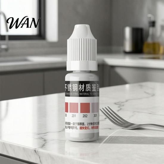 Safe Test Solution 1/2Pcs 10ML Stainless Steel Testing Liquid, 200-316 Liquid Reagent, Metal Inspection Drops for Factory, Home, Workshop, Industrial