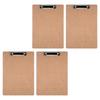  Hardboard Office Clipboards A 4 Letter Size Clipboard with Low Profile Clips