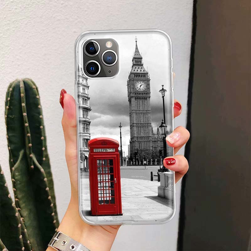 Лондон Великобритания Англия Флаг Для iPhone 17 Air 16 15 14 Plus 13 Mini 12 11 Pro Max Чехол для телефона 16E 7 Печать 8 SE Fundas Cove