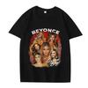 Классическая футболка Beyoncé 2025 мужская женская Оверсайз 100% Хлопок модный стритвир винтаж короткий рукав Летний принт Унисекс топы