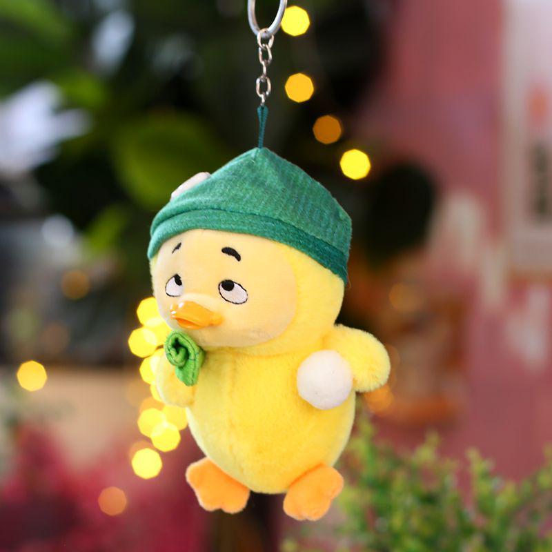 Creative Cartoon Annoyed Duck Plush Toy Pendant - Little Duck Bag Charm