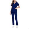 Nursing Scrub Set Work Suits Professional Soft Clothing Nurse Top and Pants for SPA Pet