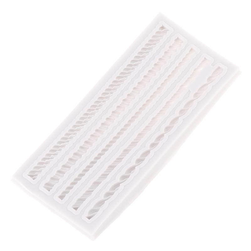 Силиконовая форма «сделай сам», форма для шоколадного торта, пять линий, форма веревки, форма для выпечки, кухня