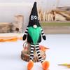 Halloween Decoration Long Legs Faceless Doll Black Witch Cloak Hat