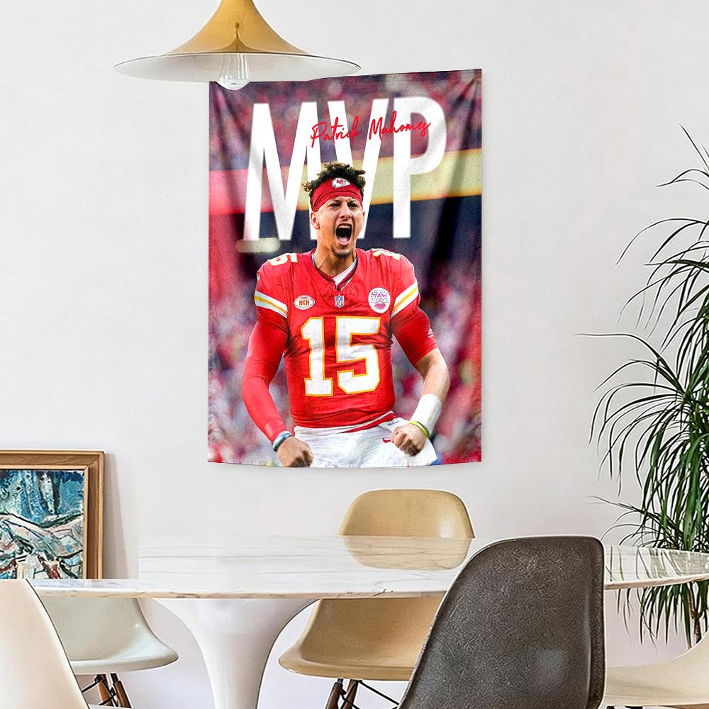 Patrick Mahomes7 Wall Decor Tapestry Art For Pet Memorial Birthdaywedding Party Backdrop Family Gift