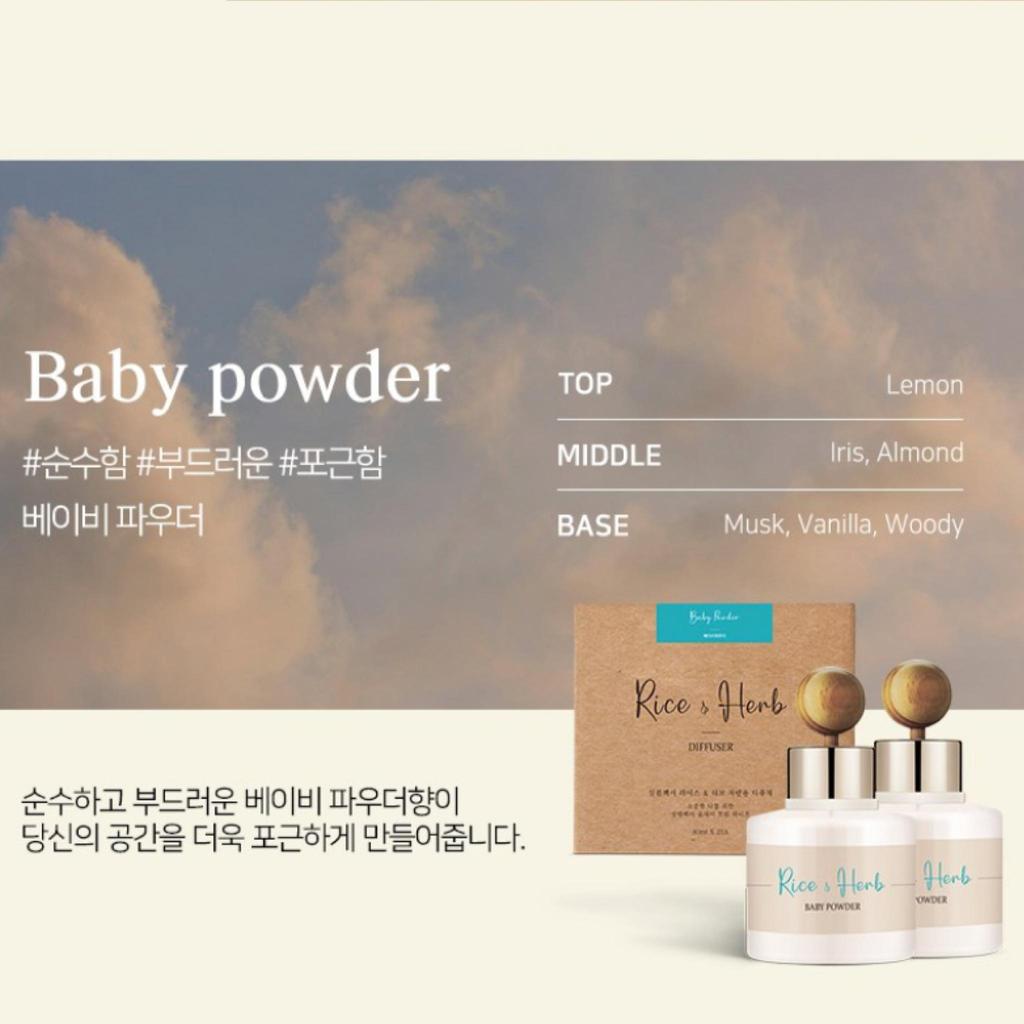 Rice & Herb Korean CAR Aroma DIFFUSER 80ml X 2 / Gift Eddition