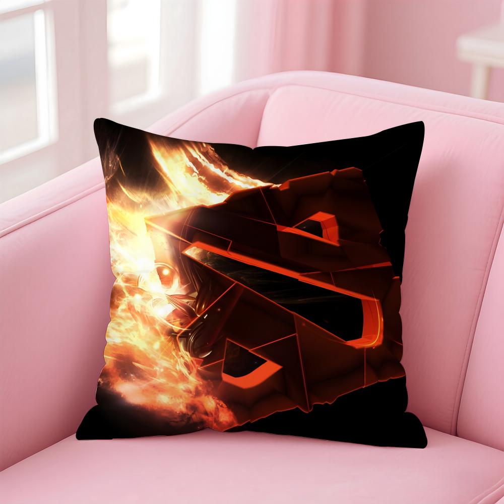 Popular Game Cool DDotaD 2 Cushion Cover Pillowcase Short Plush Invisible zipper Room Sofa Cushion Cover