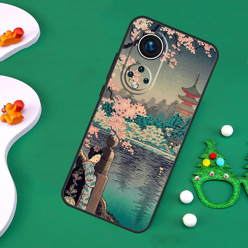 Японский дизайн Волна Чехол для Honor Magic 7 Pro 6 5 50 70 90 200 Lite X9b X9a X8a X8b X7a X6a X8 X9 X9c