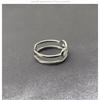 Wedding Engagement Party Crossed Rings Girls Adjustable Fashion Open Alloy Ring Hand Jewelry Decor Birthday Gift