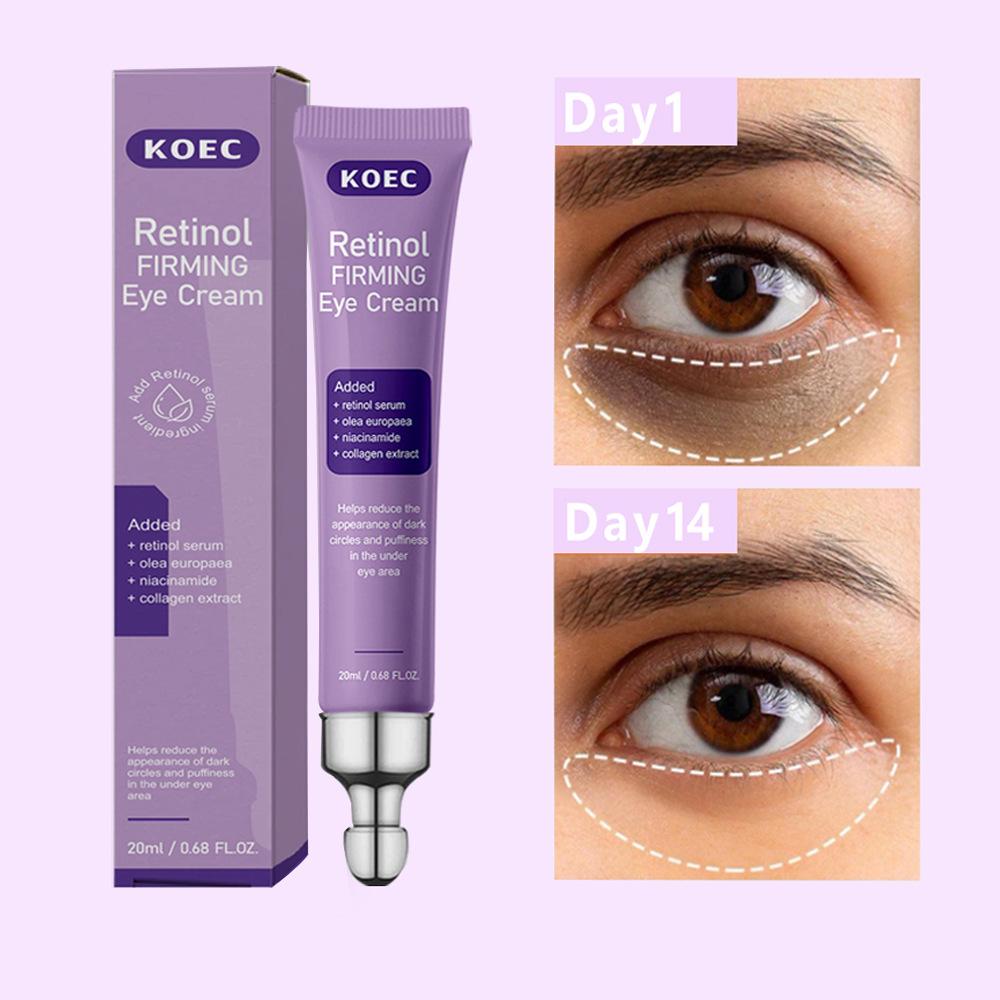 Retinol Eye Cream for Dark Circles & Wrinkles, Brightening & Firming, Hydrating Anti-Aging Eye Serum, 30ml