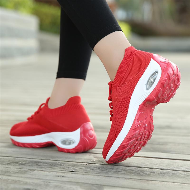 Модные женские повседневные дышащие кроссовки на высокой платформе