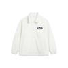 Li Ning Sports Lifestyle Series Letter Logo Printed Fleece Теплая толстовка унисекс свитшот Off-White AWDTB53-1