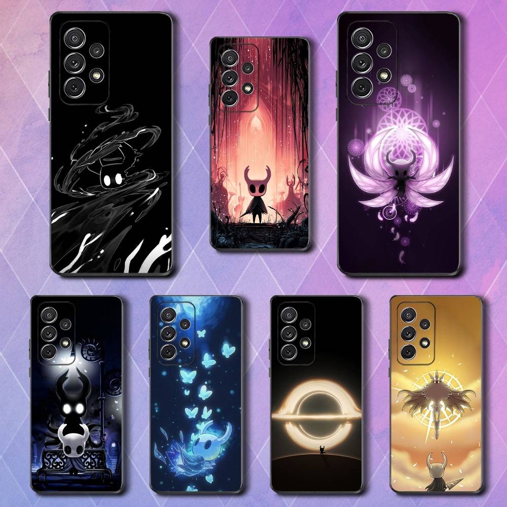 Hot H-Hollow K-Knight Game Phone Case For Samsung S25,S24,S23,S22,S21,S20,S10,Ultra,Plus,Lite,FE,Soft Silicone Black Cover
