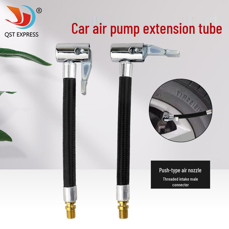 Rapid Tire Inflation Hose with Extension and Spiral Adapter