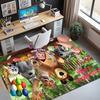 Masha and The Bear Pattern Rug, Indoor/Outdoor Mat, for Picnic, Gameroom, Bedroom, Office, Living Room, Home Decor Carpet, Birthday Gift