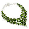 Peridot Gemstone 925 Sterling Silver Jewelry Necklace 18"