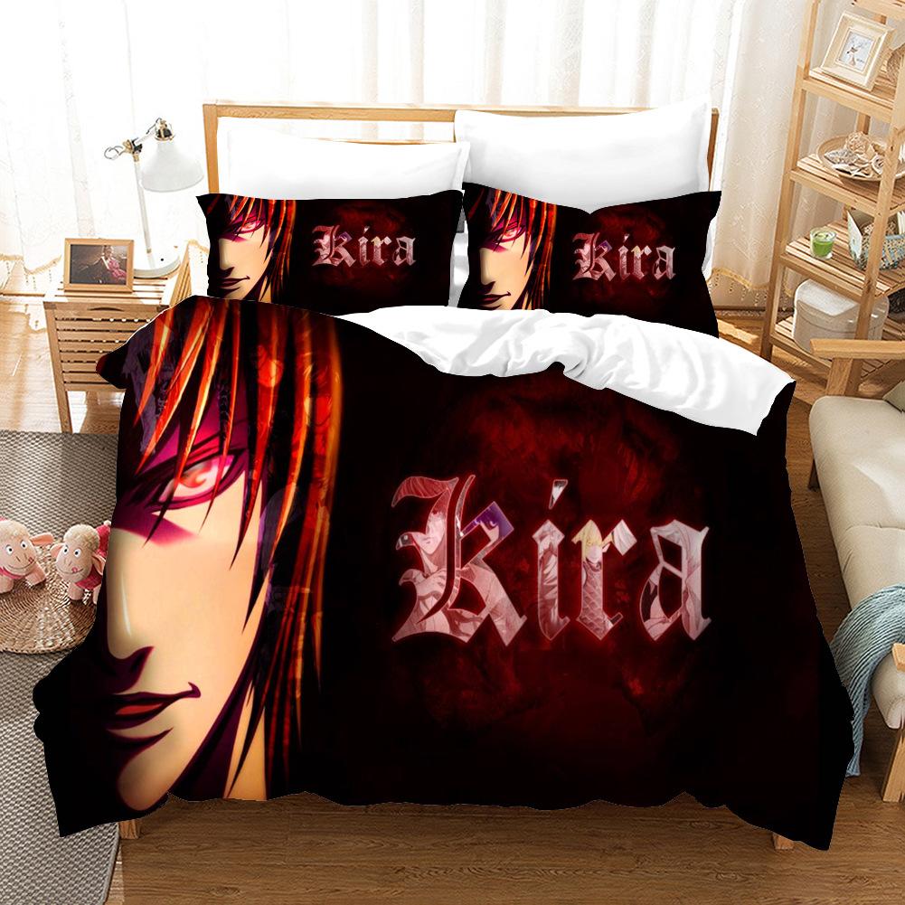 Digital Printing Animation Bedding Four-Piece Set Three-Piece Set Bed Sheet Pillow