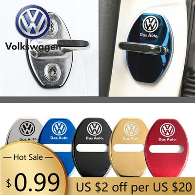 Для VOLKSWAGEN VW Защитная накладка на замок двери автомобиля Для Volkswagen GOLF 5 Tiguan Polo Golf 6 Golf 7 Jetta Аксессуары Стайлинг автомобиля