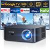 Проектор Netflix с установленным Google TV для домашнего использования 1000ASNI Высокая яркость Управление Автофокусировка Автоматическая коррекция трапецеидальных искажений Проектор PUTRIMS K12 HDMI ARC WiFi6 4K