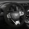 Suede Car Steering Wheel Cover, All-Season, Warm, Non-Slip, Sweat-Absorbent Handle Cover