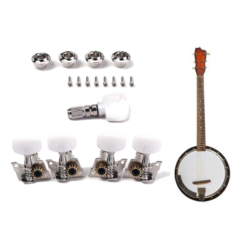 Banjos Tuning Pegs, Banjos Tuning Knobs, Banjos Tuning Key Banjos Semi-Closed Machine Head Musical Instrument Tool Set