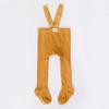 Baby Girl Tights Cute Footed Pantyhose with Suspenders Stretch Overalls Stockings Infant Ribbed Knit Leggings