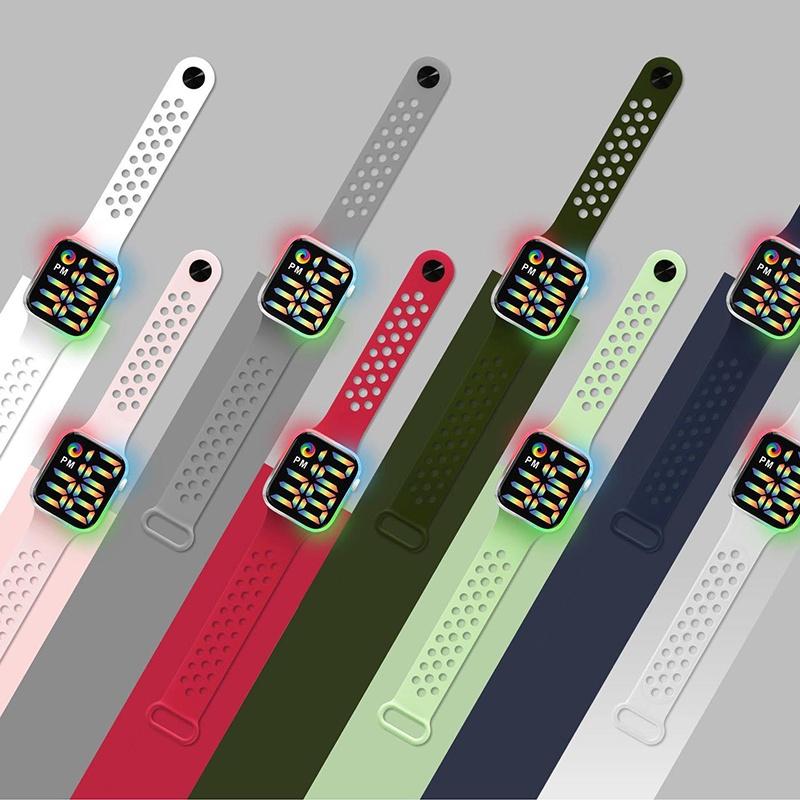 30M Waterproof LED Color Unisex Digital Watch