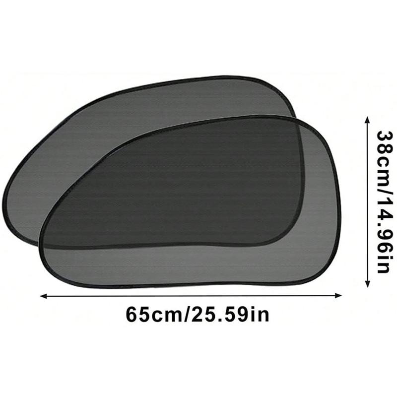 2 шт. универсальные автомобильные экраны для окон, дверей, боковые окна, УФ-защитная пластина, сетка, москитная сетка, защитная пленка, аксессуары