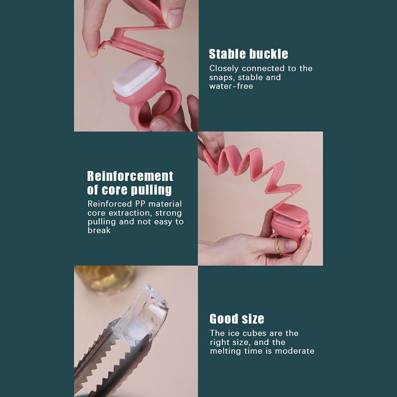 Бытовые формы для льда Прочные Пресс Форма для кубиков льда Быстрозамороженная Силиконовая форма Холодильник Многоразовая Кухня Бар Форма для кубиков льда