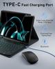 Чехол-клавиатура RGB Bluetooth и бесшумная мышь для iPad 10-го поколения 11 дюймов 10,9"