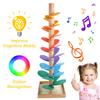 Монтессори Деревянные радужные лепестки Музыкальное дерево Строительные блоки Игрушка Волшебная музыка Творческие детские развивающие игрушки Подарок на день рождения
