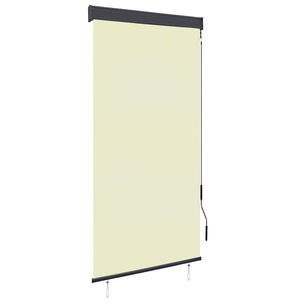 Outdoor Roller Blind 100 x 250 cm Cream White