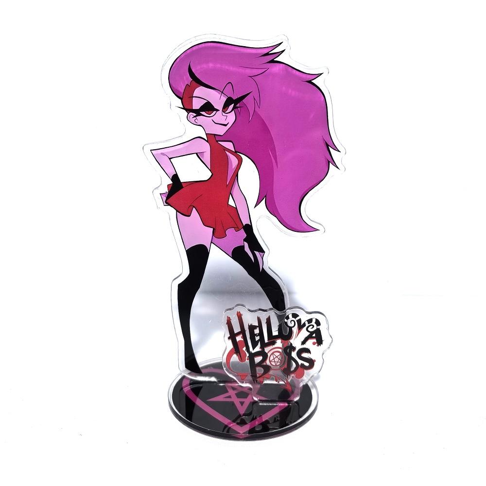 15СМ Фигурка Hazbin Hotel Helluva Boss Стенд Акриловые Фигурки Вагги Настольная Подставка Фигурка Набор Украшений Подарки