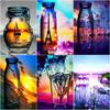 DIY Diamond Painting 5D Glass Landscape Full Round Embroidery The Setting Sun Handmade Home Decor Diamond