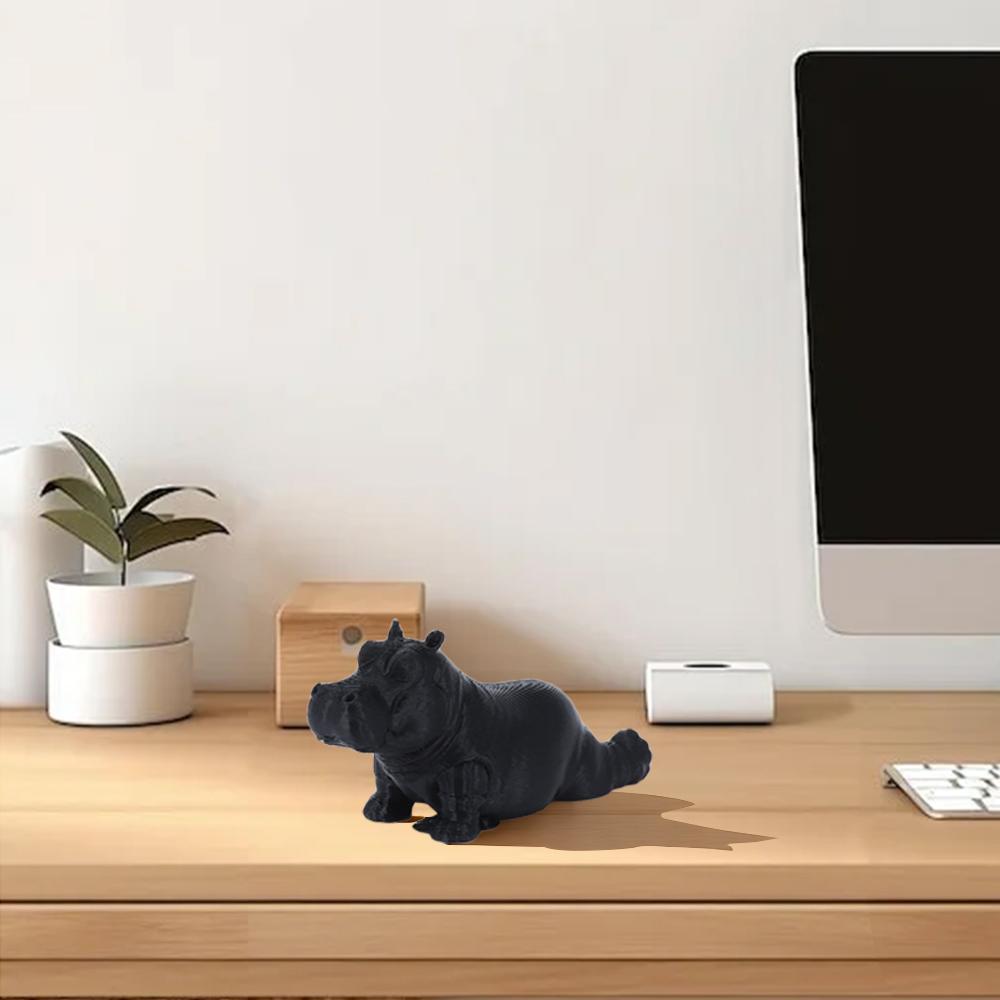 3D Печать Статуэтка Гиппопотама для Йоги Фигурка Гиппопотама из Смолы Декоративные Украшения Гиппопотам Несколько Стилей Мини