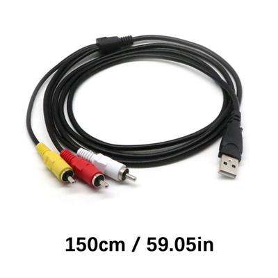 USB на 3RCA видеокабель USB папа/мама на 3RCA папа разветвитель для телевизоров ПК HDTV устройств