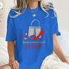 American Style Retro Movie Print T Shirt Women Y2K Basic T Shirts 100 Cotton Crew Neck Hip Hop Tee Shirt