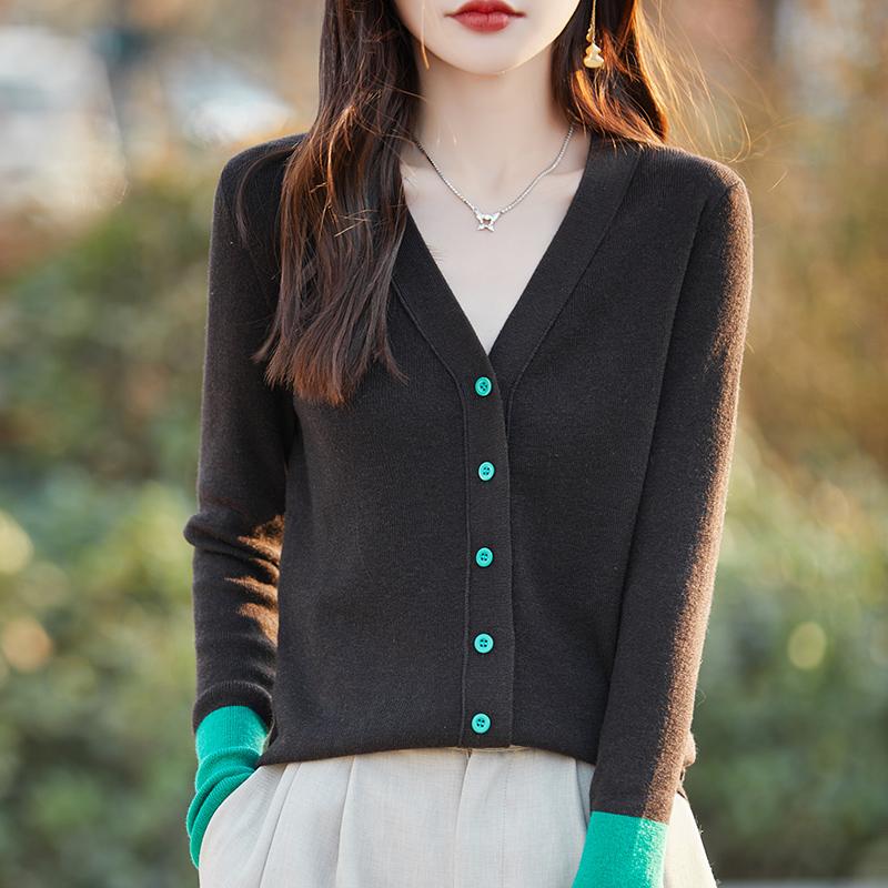 Женский легкий кардиган из 50% шерсти и 50% шелка Mulberry — универсальный трикотаж на все 4 сезона для комфорта и стиля в любое время года