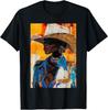 Картина Черная Ковбойка Искусство Вестерн Родео Меланин Черная Женщина унисекс Футболка