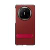 Magnetic Center Stand Foldable Screen Phone Case for Huawei Mate X6, Collector's Edition, Ultra-Thin Shockproof Full Lens Protection Cover, China Red